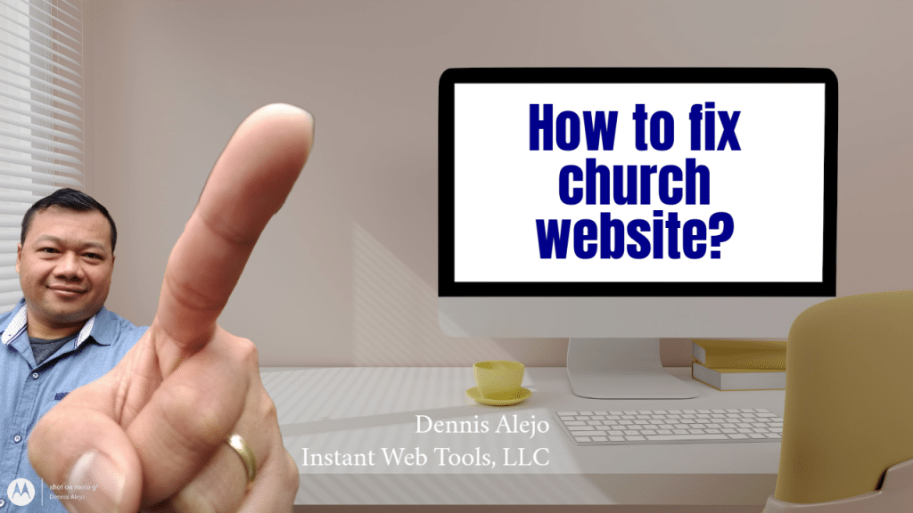 How to fix church website