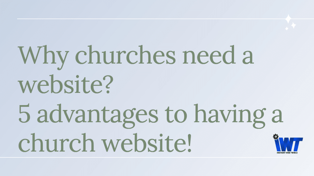 Why churches need a website