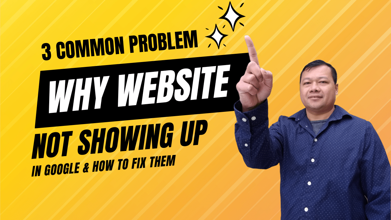 Dennis Alejo: 3 common problem why website is not showing up in google and how to fix them