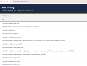 xml sitemap